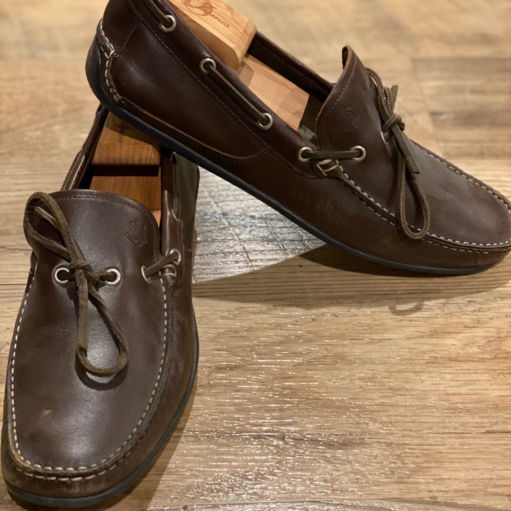 Salvatore Ferragamo Leather Boat Loafer